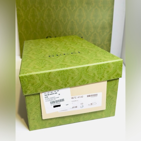 Gucci Interlocking G Driver Loafers Blue Classic Double G Canvas Size 10.5 NEW! - Picture 16 of 16